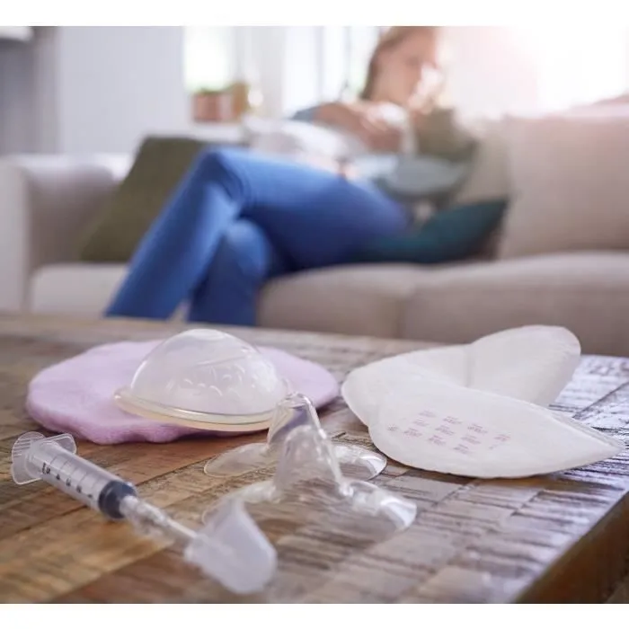 PHILIPS AVENT SCF153/03 Lot de 2 Protèges mamelons - Taille moyen-3