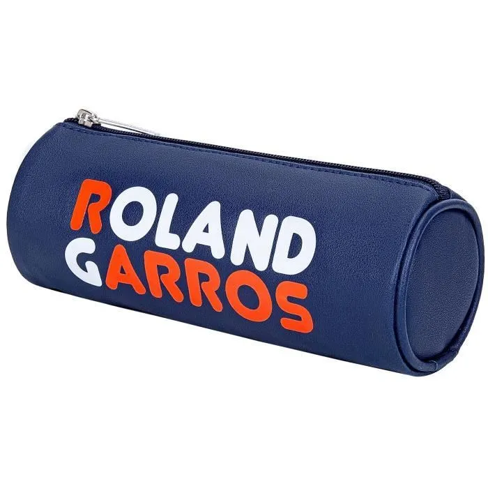 Trousse scolaire - Roland Garros - Collection officielle - Polyester - 22 x 7 cm - Zippée-1