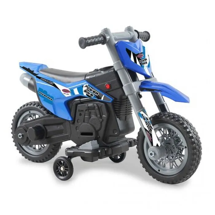 Véhicule électrique pour enfant - JAMARA - RIDE-ON MOTO POWER BIKE BLU 6V - Mixte - 18 mois - Bleu-0