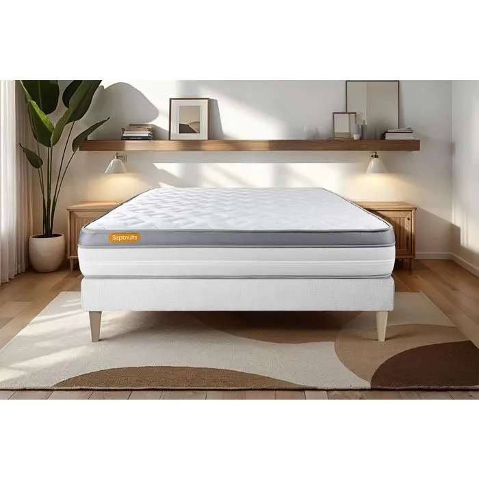 Matelas 140x200 Memo Zen Mousse à mémoire de forme 5 zones de confort MAXI épaisseur-1