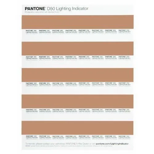 Lot de 40 Autocollants Indicateur d'éclairage - PANTONE - D50 - Blanc-0