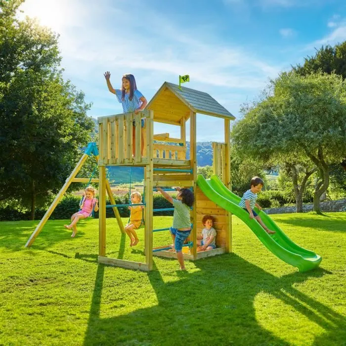 Aire de jeux - TP TOYS - SARRIETTE - Bois massif - Extérieur - 3 à 12 ans-1