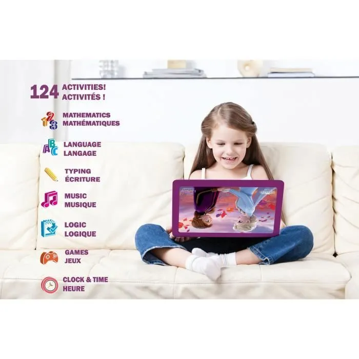 Ordinateur Educatif Bilingue La Reine des Neiges - LEXIBOOK - 124 activités-2