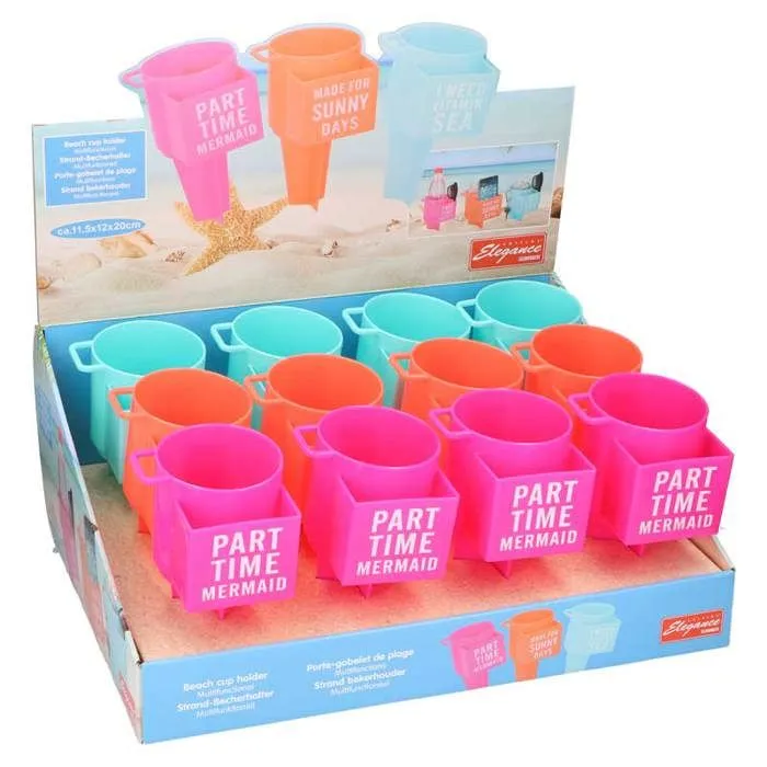 Support de plage - Cuisine Elegance - HIT! - Orange - Hauteur 20 cm - Largeur 12 cm-1