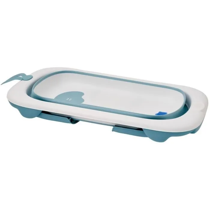Baignoire pliable - THERMOBABY - BALNÉA - Compact - Bouchon de vidange - Jusqu'à 18 mois - Bleu-3