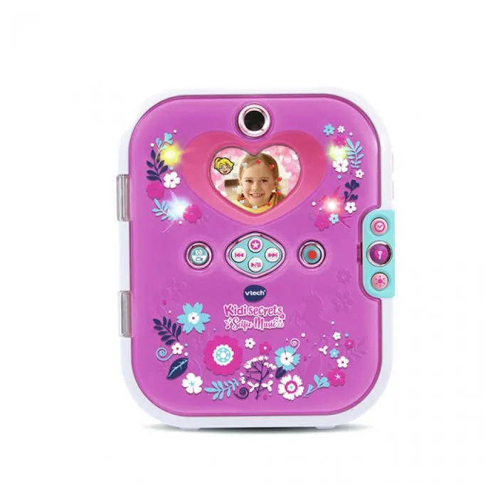 Livre electronique enfant KidiSecrets modele selfie music 2.0 - Agenda secret - Rose-1