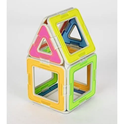 Set de Construction magnétique - MAGFORMERS - XL Neon - 14 pièces - Fluorescentes - 3 ans et plus-1