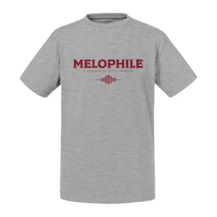 T-shirt Enfant Gris Mélophile Musique Culture Bohémien Chic-0