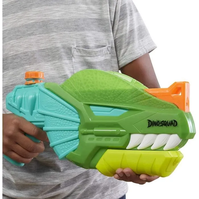 Pistolet à eau NERF Super Soaker Dino Soak à pompe - DinoSquad - Pour jeux d'eau extérieurs-3