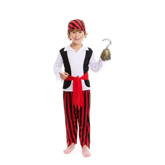 Partilandia Déguisement pirate rayé garçon (5-6 ans)-0