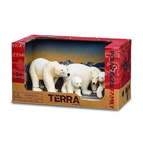 Terra - 44648 - Figurine - Famille de Ours Polaire - AN2731Z-1