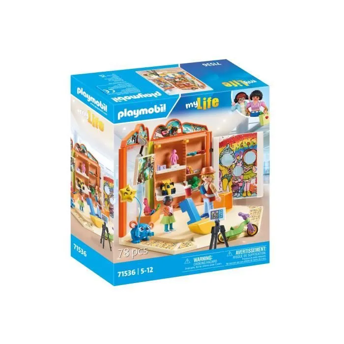 PLAYMOBIL 71536 Magasin de jouets, My Life, Le shopping, 78 pièces, Dès 5 ans-5