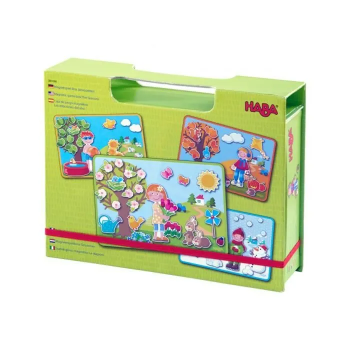 Jeu de société - HABA - Les 4 saisons - Boîte de jeu magnétique - Enfant - Mixte-0
