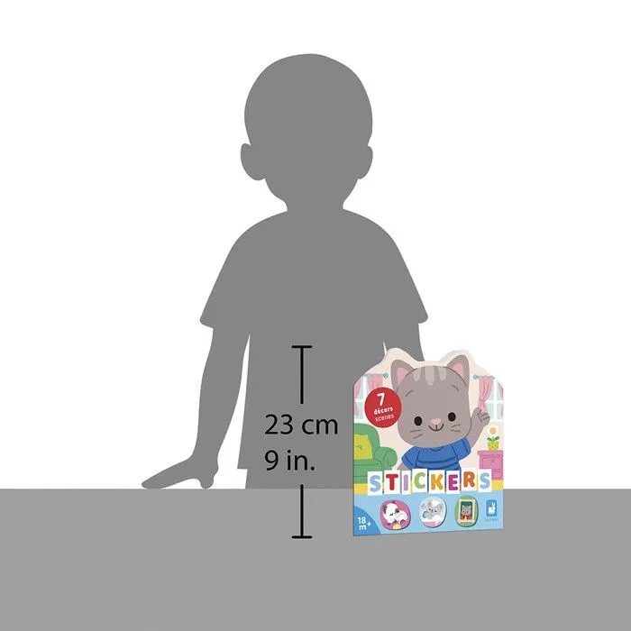 Stickers - Cahier de Stickers Repositionnables - Thème La Maison - Dès 18 mois - Loisir Créatif Enfant-1