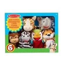 Marionnettes à main animaux sauvages - MELISSA & DOUG - Peluche douce - Pour enfants de 2 ans et plus-3