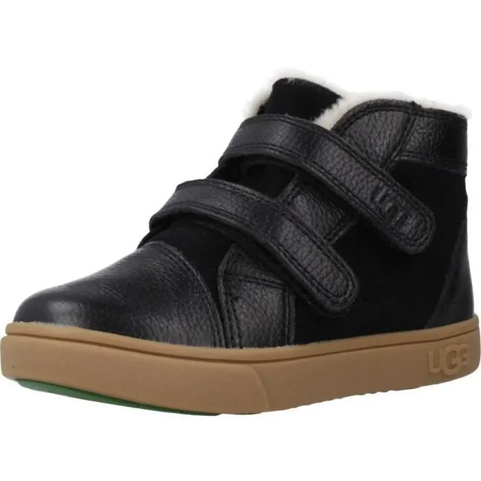 Botte enfant - UGG - 92002 - Noir - Fermeture à pression - Tige en textile-0
