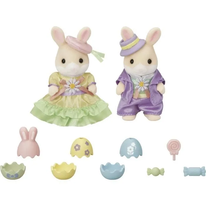 Poupée Lapin Marguerite - Chasse aux œufs - SYLVANIAN FAMILIES-1