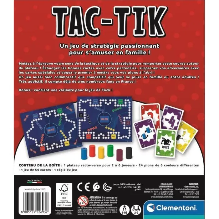 CLEMENTONI - Tac-Tik, jeu de plateau-5