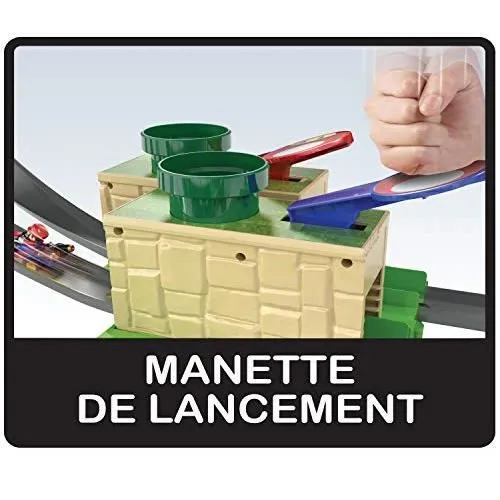 Circuit Mario Kart Hot Wheels - Petite Voiture - Dès 5 ans - Gris-3