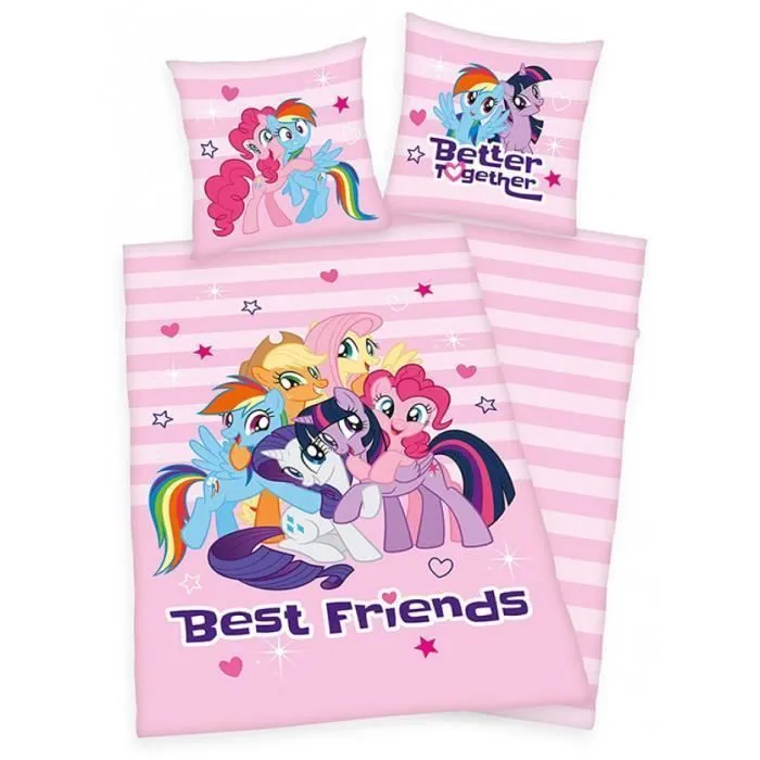 Ensemble de housse de couette Single My Little Pony Best Friends-0