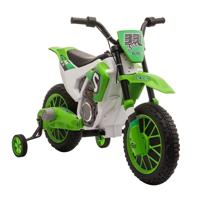 HOMCOM - Moto électrique pour enfants - PP - 106.5x51.5x68cm - Vert-0