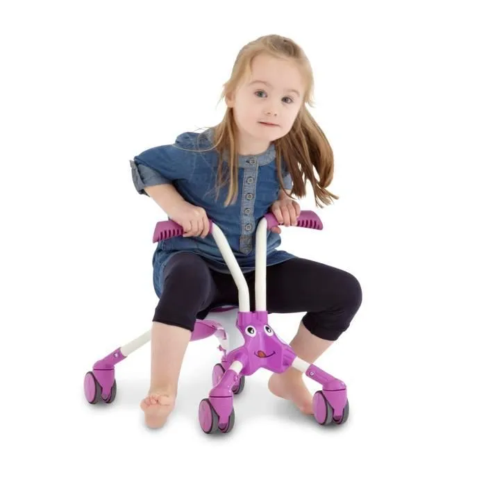 Porteur enfant pliable 4 roues SCRAMBLEBUG BUBBLEGUM en Métal-1
