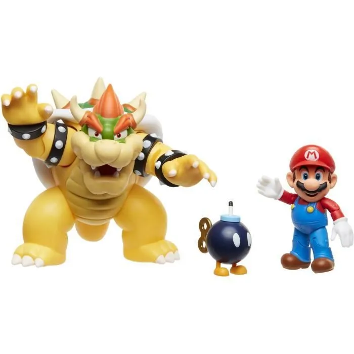 Figurine Mario et Bowser - Coffret diorama JAKKS PACIFIC - Licence Super Mario-2