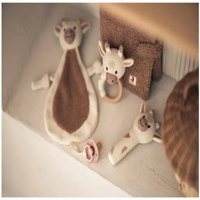 Anneau de dentition Girafe - Coton et bois - Jollein - Bébé-1