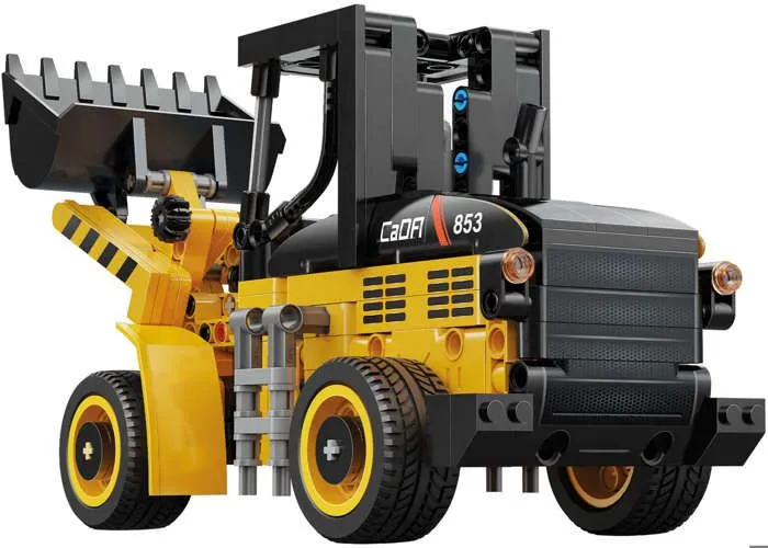 Cada blocs de construction petite pelleteuse jaune 403 pièces-1