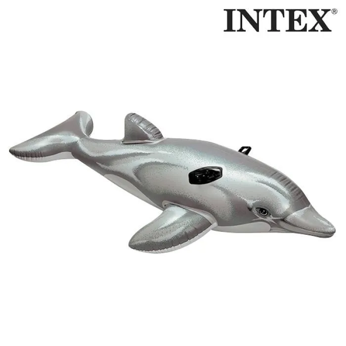 Bouée gonflable - Non spécifié - Dauphin - Vinyle résistant - 175 x 66 cm - 2 chambres d'air-1