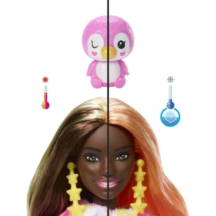 Barbie-Barbie Cutie Reveal-Poupée manchot Rêve Coloré et 10 surprises HRK40-4