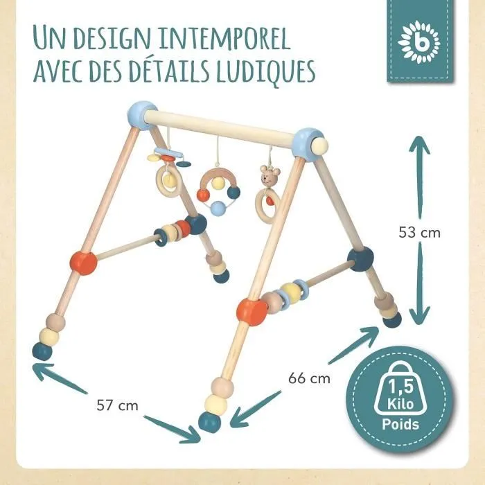 Arche d'éveil en bois - Ours-2