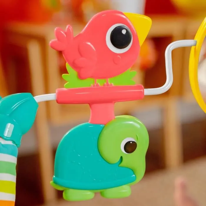 BRIGHT STARTS Transat bébé Animaux, Vibrations apaisantes, Arche d'éveil avec jouets interactifs-5