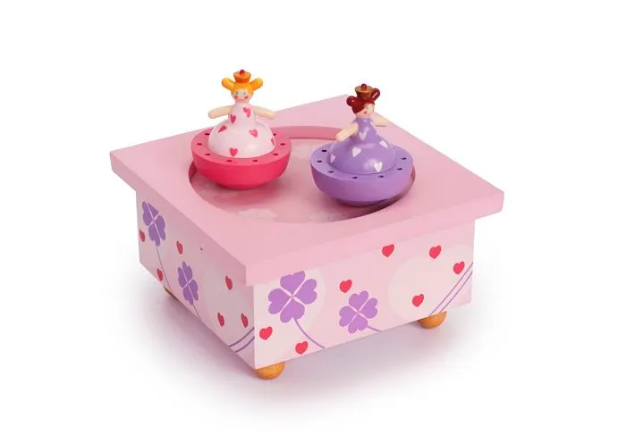 Boîte à musique en bois Princesse et Grenouille - TROUSSELIER - Rose - À partir de 3 ans - Mixte-2