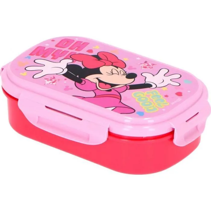 Assiette - plateau repas Stor BoÃ®te repas Minnie Mouse + COUVERTS BOÃTE Ã DÃJEUNER POUR ENFANTS-2
