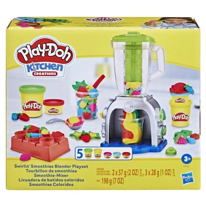 Play-Doh, Tourbillon de smoothies, jouet de cuisine factice avec pâte à modeler, loisirs créatifs pour enfants, Dès 3 ans-0
