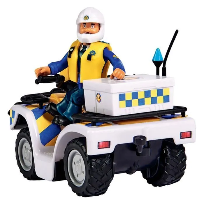 SAM LE POMPIER Quad Police + 1 Figurine - SMOBY-2
