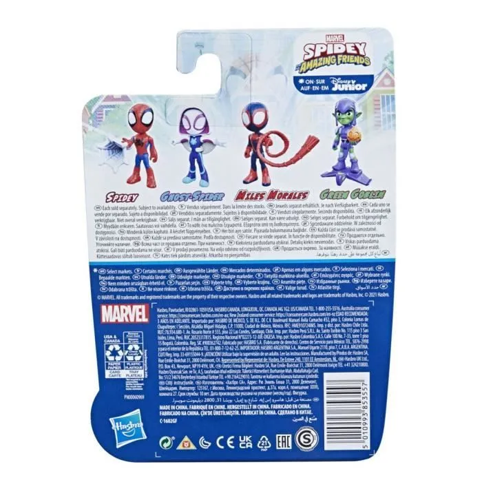 Figurine Spidey de 10 cm, inclut 1 accessoire, pour enfants à partir de 3 ans, Marvel Spidey and His Amazing Friends-5