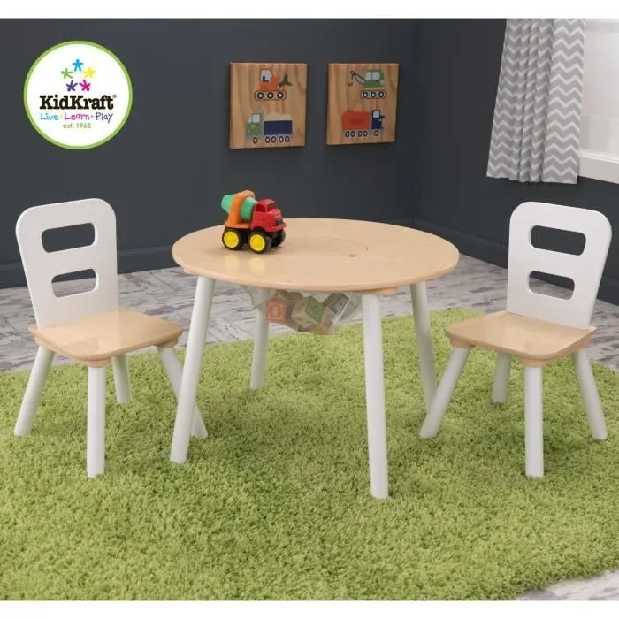 KIDKRAFT Table Ronde + 2 Chaises-0