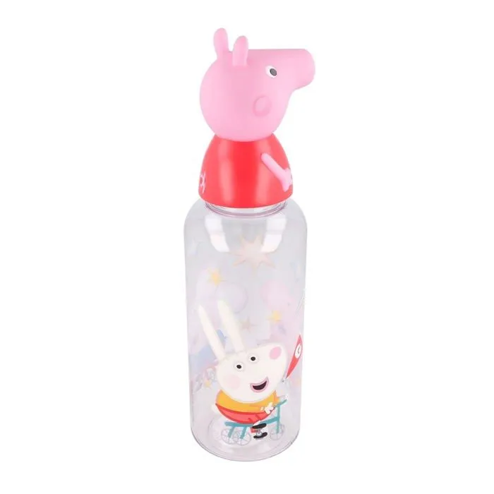 Tasse a bec - gobelet - verre d'apprentissage Stor - 10115 - Figurine 3D Bouteille 560 ML pour Enfants | Peppa Pig-1