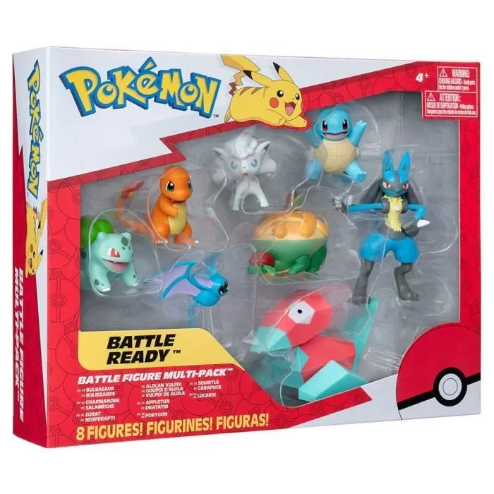 Pack 8 Figurines Pokémon - BANDAI - JW3063 - Multicolore - Battle Pokémon-5