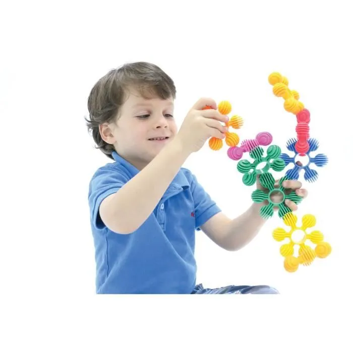 Jouet - BSM - Tube Rings 24 pièces - Développe motricité et imagination - Multicolore - A partir de 24 mois-5