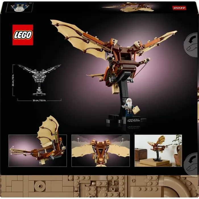 LEGO Icons 10363 La machine volante de Léonard de Vinci - Décoration pour adultes-5
