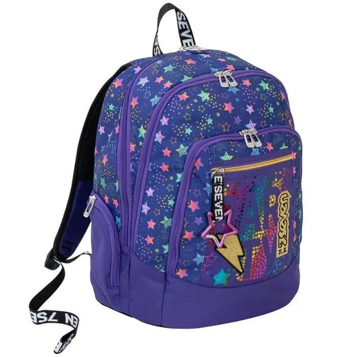 Sac à dos - SEVEN - DANCE PARTY - Violet - Polyester - Pour enfant-1
