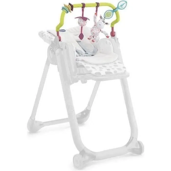 CHICCO UNIQUEMENT Barre de jeu et Coussin réducteur pour Chaises Hautes Polly Progres5 et Polly 2 Start-3