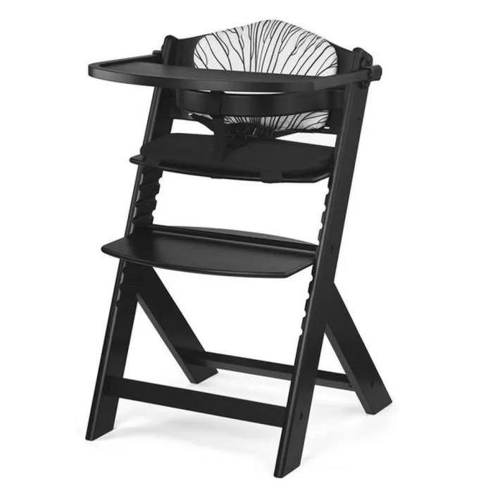 Chaise haute évolutive Enock avec coussins Noir-0