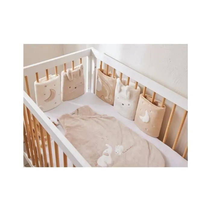 Protèges barreaux pour lits et parcs bébé (6) - ecru-1