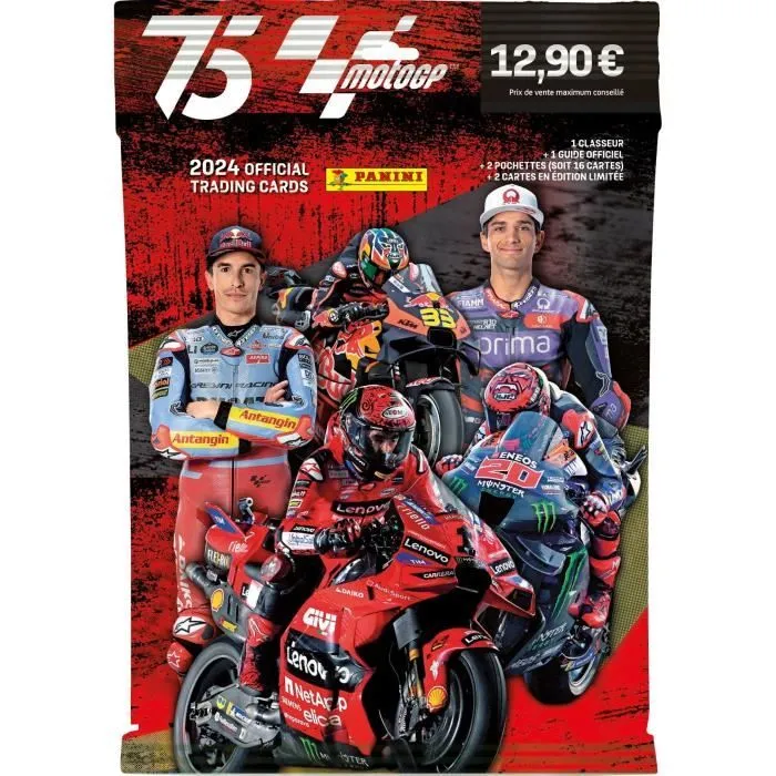 Pack de Démarrage - PANINI - Moto GP 2024 TC - Classeur + 2 pochettes + 2 cartes édition limitée-0