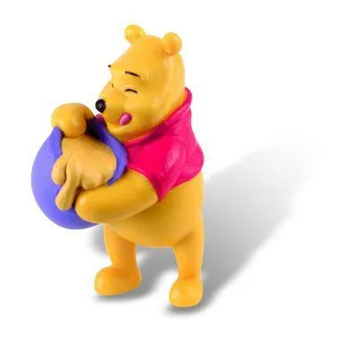 Figurine Winnie l'ourson - BULLYLAND - Winnie et son pot de miel - Jaune - 3 ans - Multicolore - Enfant-0