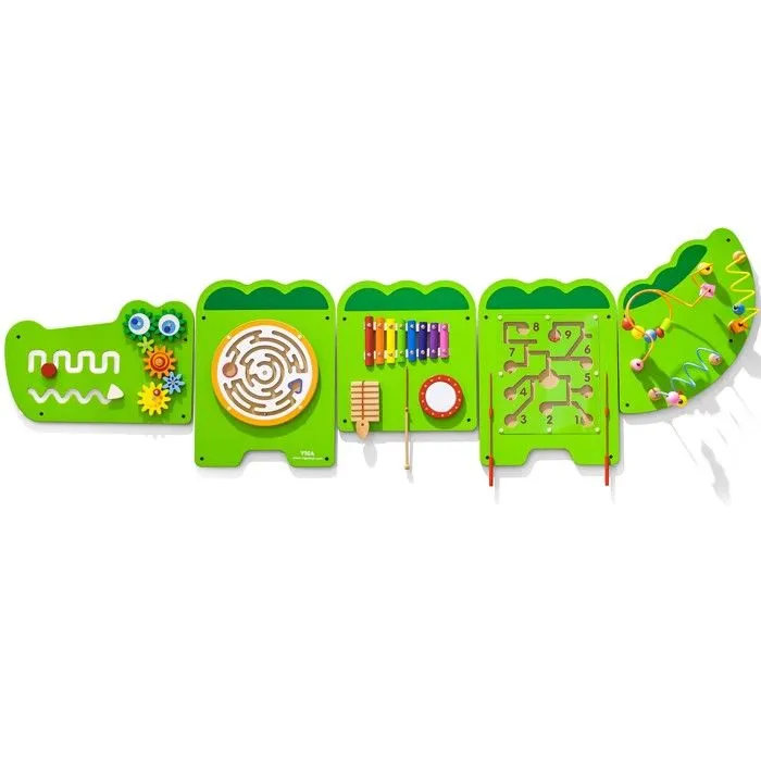 Activity-Center - Viga Toys - Krokodil - 1.87 m - Bois, Métal, Plastique - Pour Bébé-1